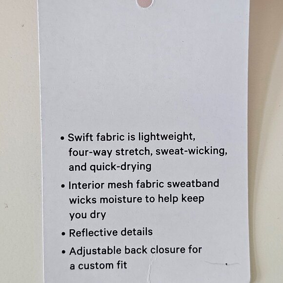 NWT LULULEMON DWPK Pink F&F Run Hat LTWT Adjustable Closure Women's OS - Picture 8 of 8